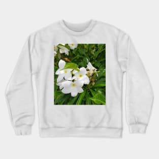 White flowers Crewneck Sweatshirt